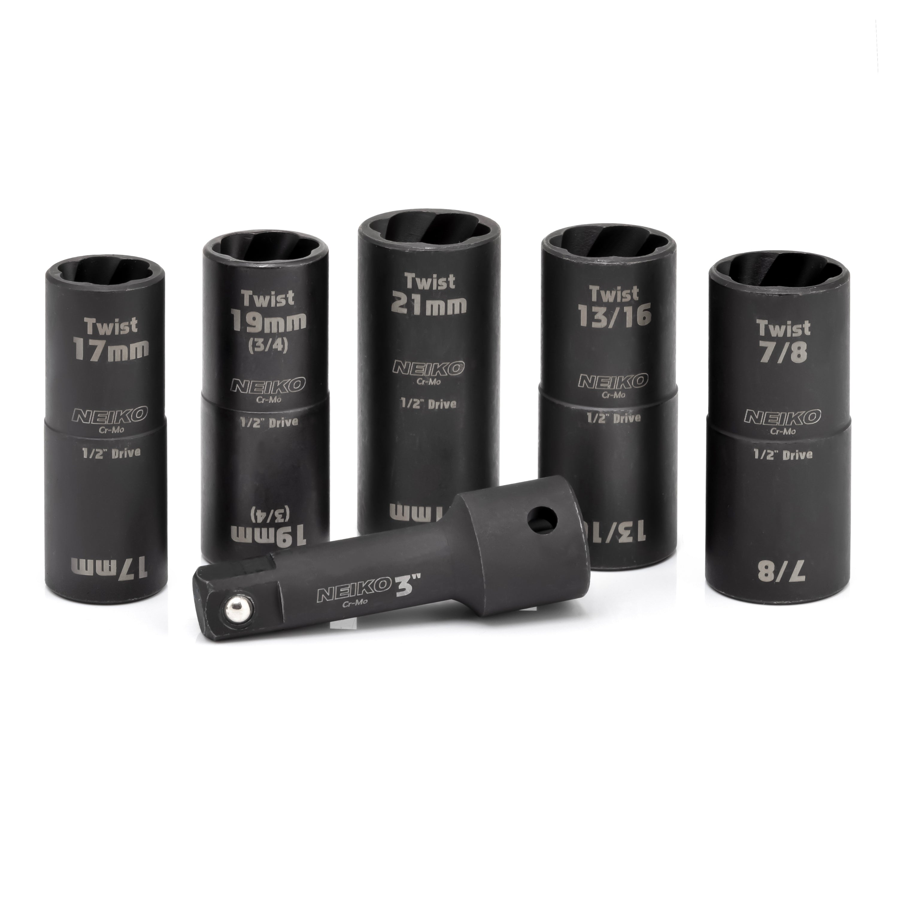 NEIKO Twist Socket Set Lug Nut Socket Set, SAE & Metric,  – NEIKO®
