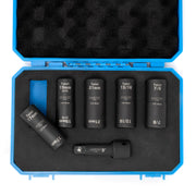Twist Socket Set Lug Nut Socket Set, SAE & Metric, 1/2 Inch Dr. Impact Flip Socket Set (6-Piece)