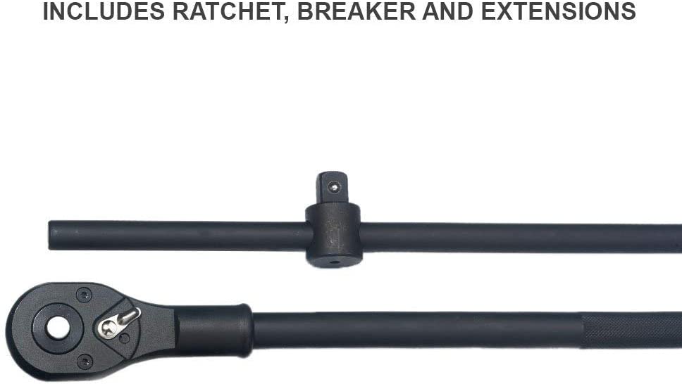 3/4"-Drive Deep Impact Socket Set, SAE Sizes 7/8" to 2" (22-Piece)