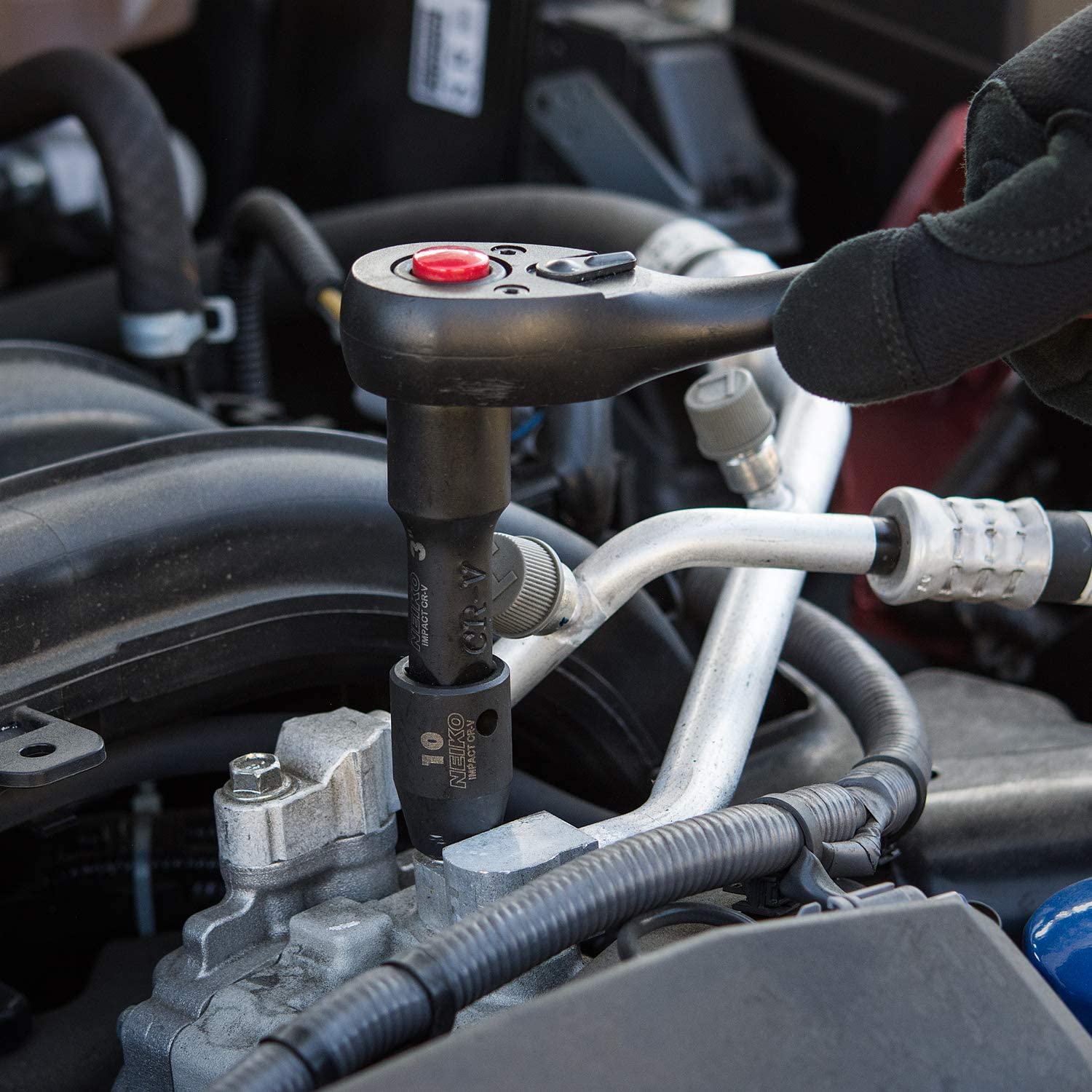 1/2" Drive Master Impact Socket Set — SAE & Metric, Shallow (32-Piece)