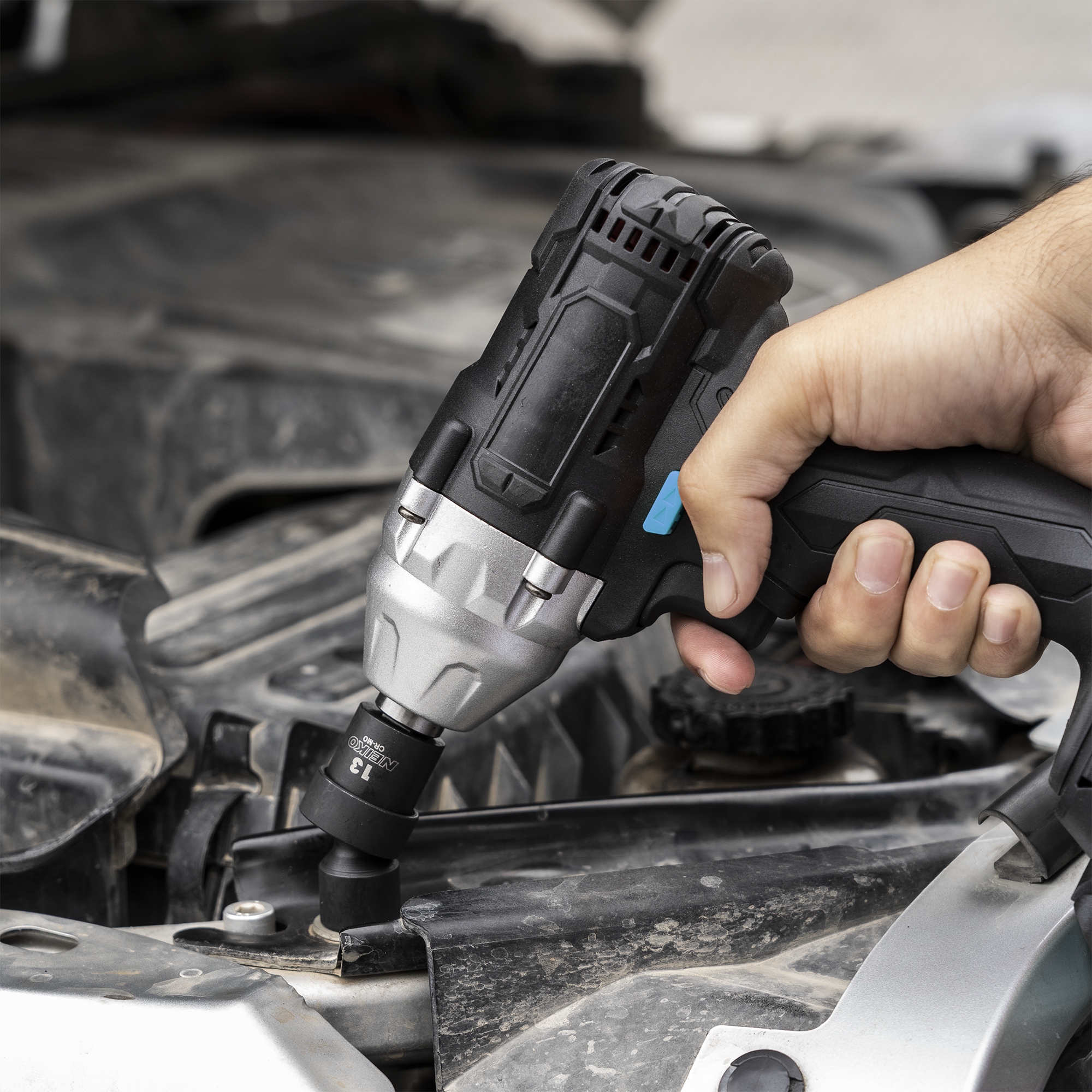 3/8" Drive Master Impact Socket Set — SAE & Metric, Deep/Shallow/Swivel, 72-Tooth Ratchet (67-Piece)