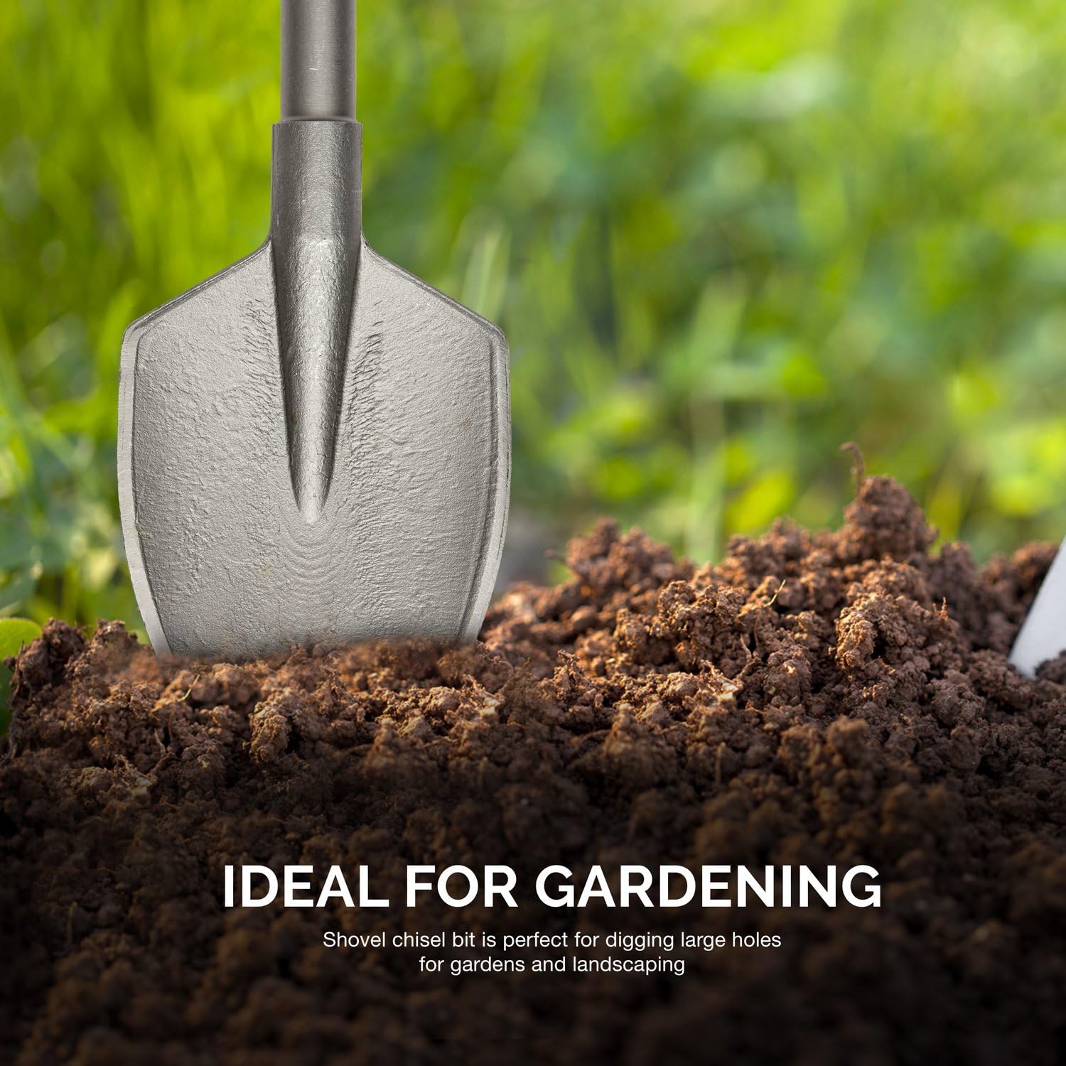 Jack Hammer Bits, 1-1/8" Hex Shank Shovel Spade Chisel Bits for Demolition Hammers, 17.5" Long