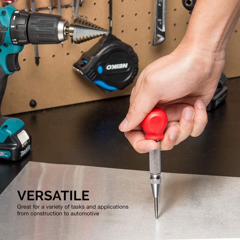 NEIKO 02638A 5-Inch Automatic Center Punch for Metal, Adjustable