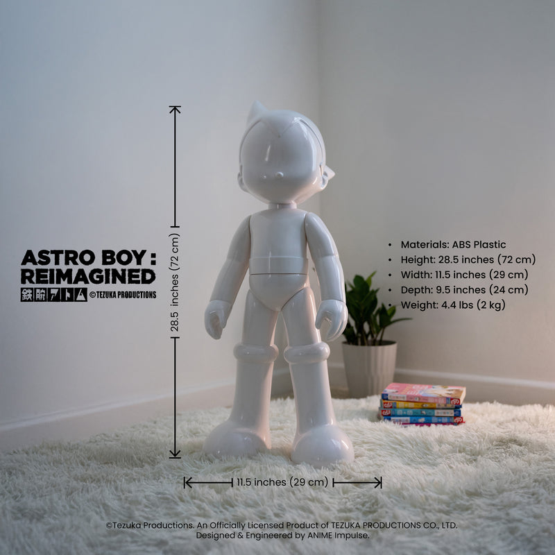 ASTRO BOY: REIMAGINED Pearl White (1000%) Officially Licensed, Collectible Astroboy Figure by Anime Impulse x Tezuka Productions, Exclusive Limited Edition
