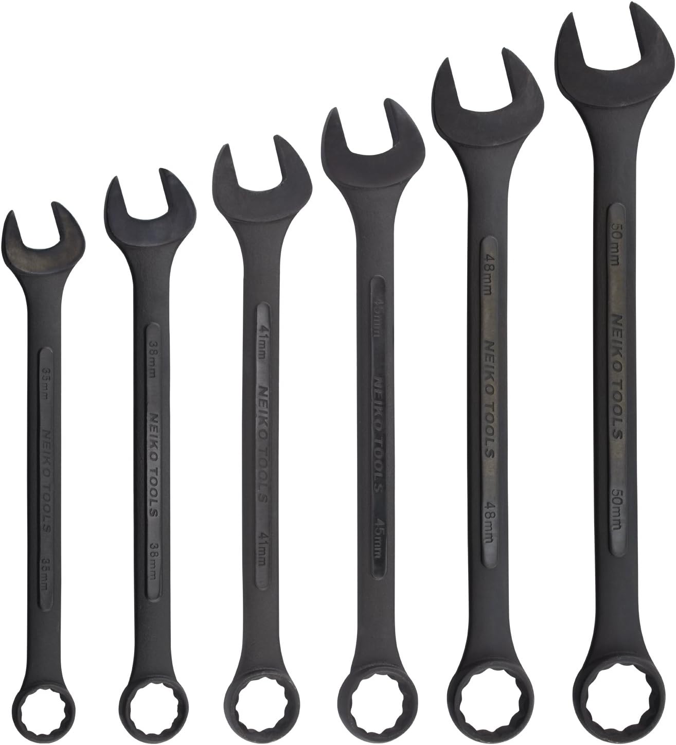 Metric Combination Wrench Set – 12-Point Box Ends, Heavy-Duty (6-Piece)