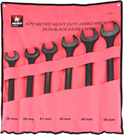 Metric Combination Wrench Set – 12-Point Box Ends, Heavy-Duty (6-Piece)