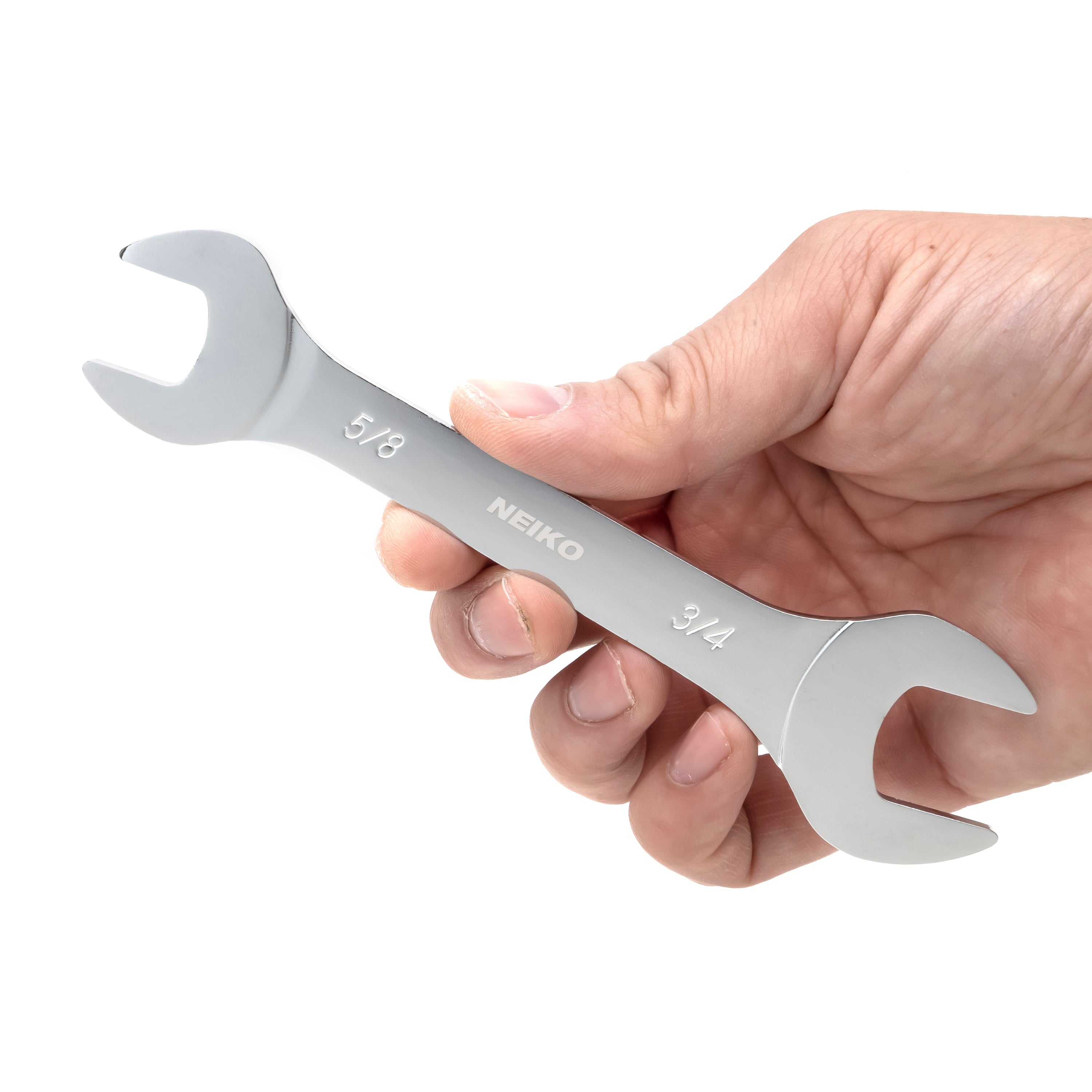 Super Thin SAE Wrench Set, 3-4mm Thick Double Open Ended, Standard Span (5-Piece)