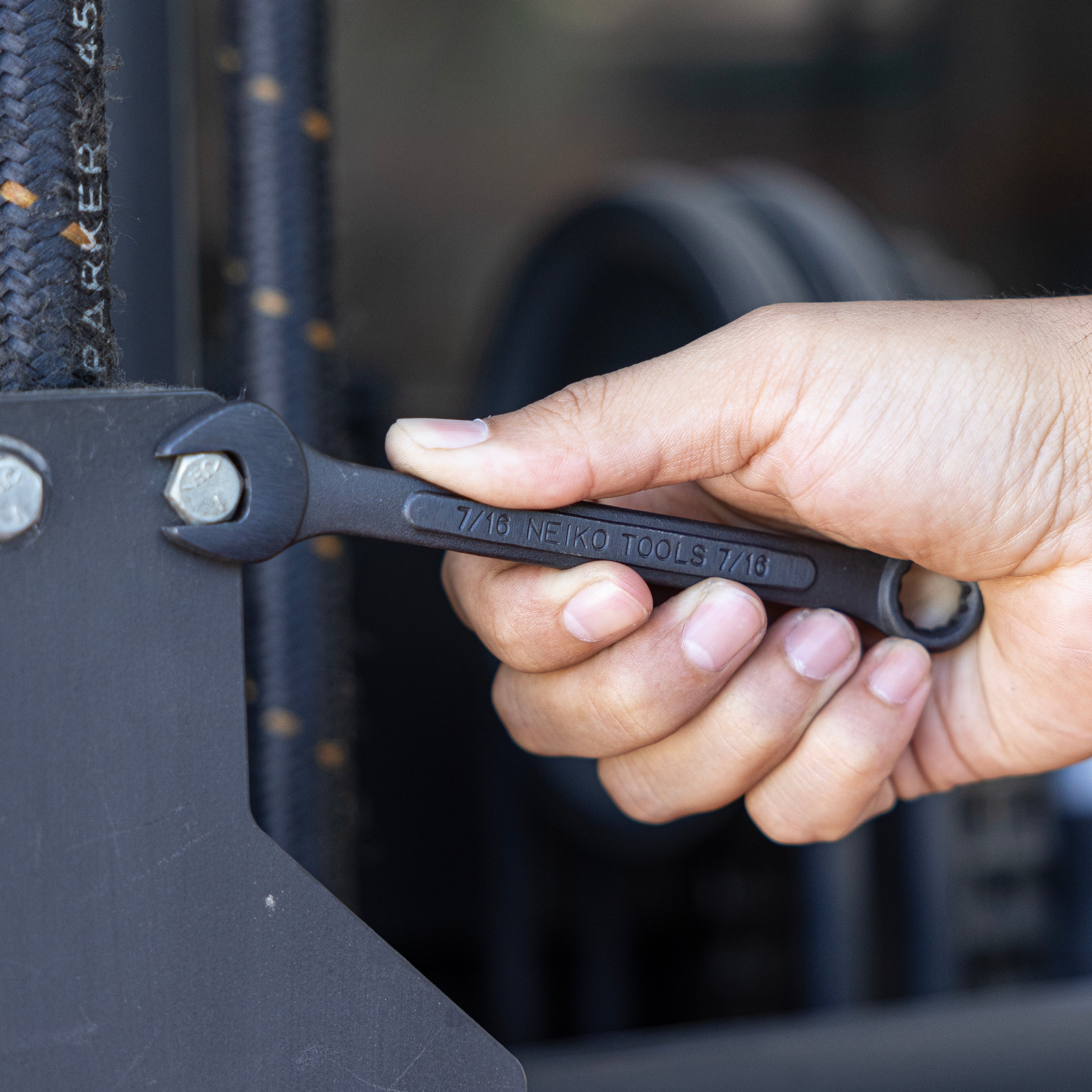 Combination Wrench Set – SAE & Metric, Black Oxide (12-Piece)