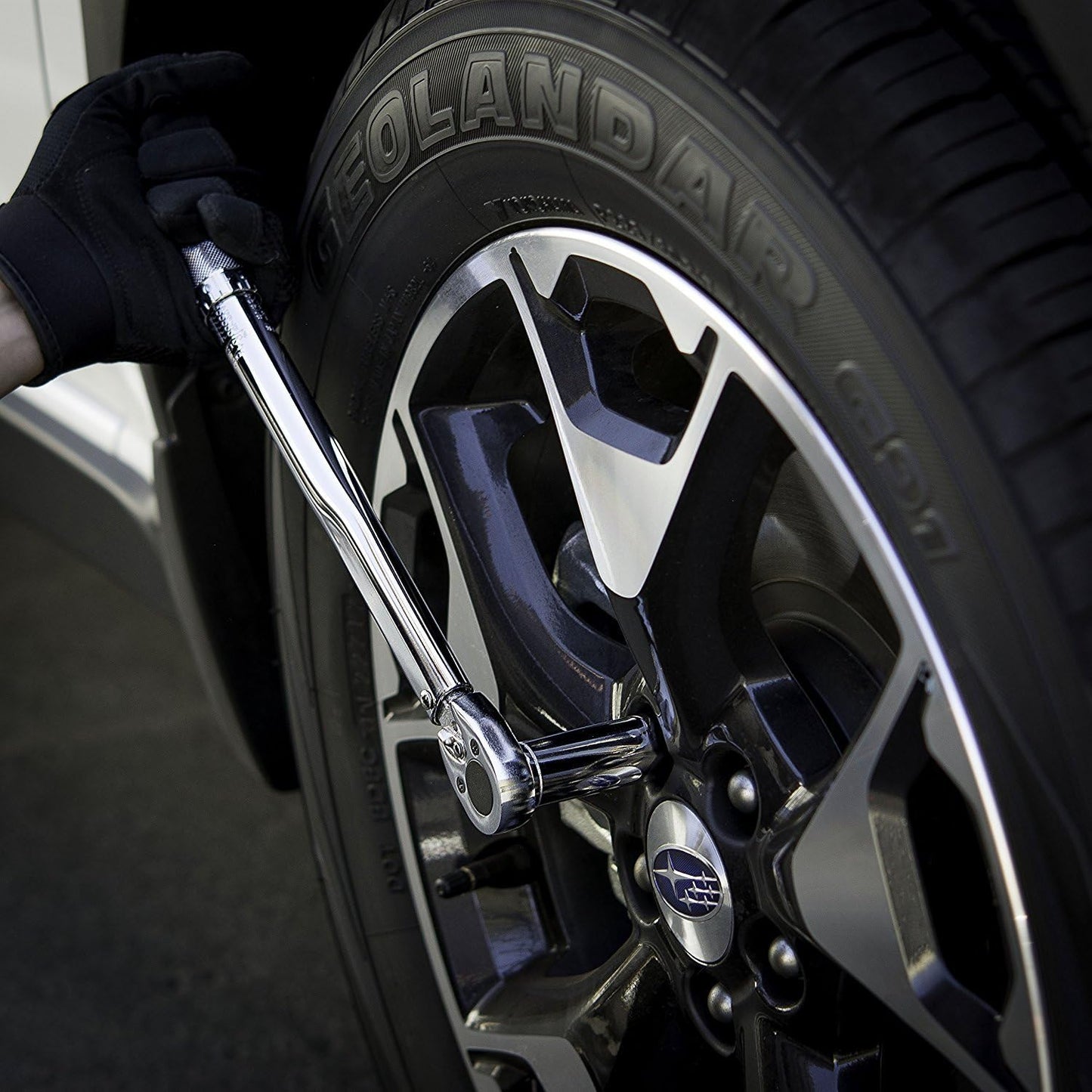 3/8” Drive Adjustable Click Torque Wrench – SAE, 10–80 ft-lb, Cr-V Steel