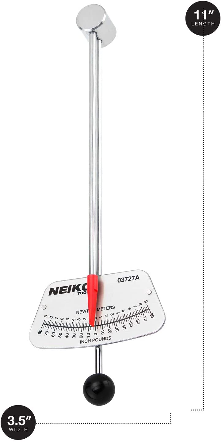 Neiko 03727A 1/4-Inch-Drive Beam Torque Wrench, SAE and MM Bicycle