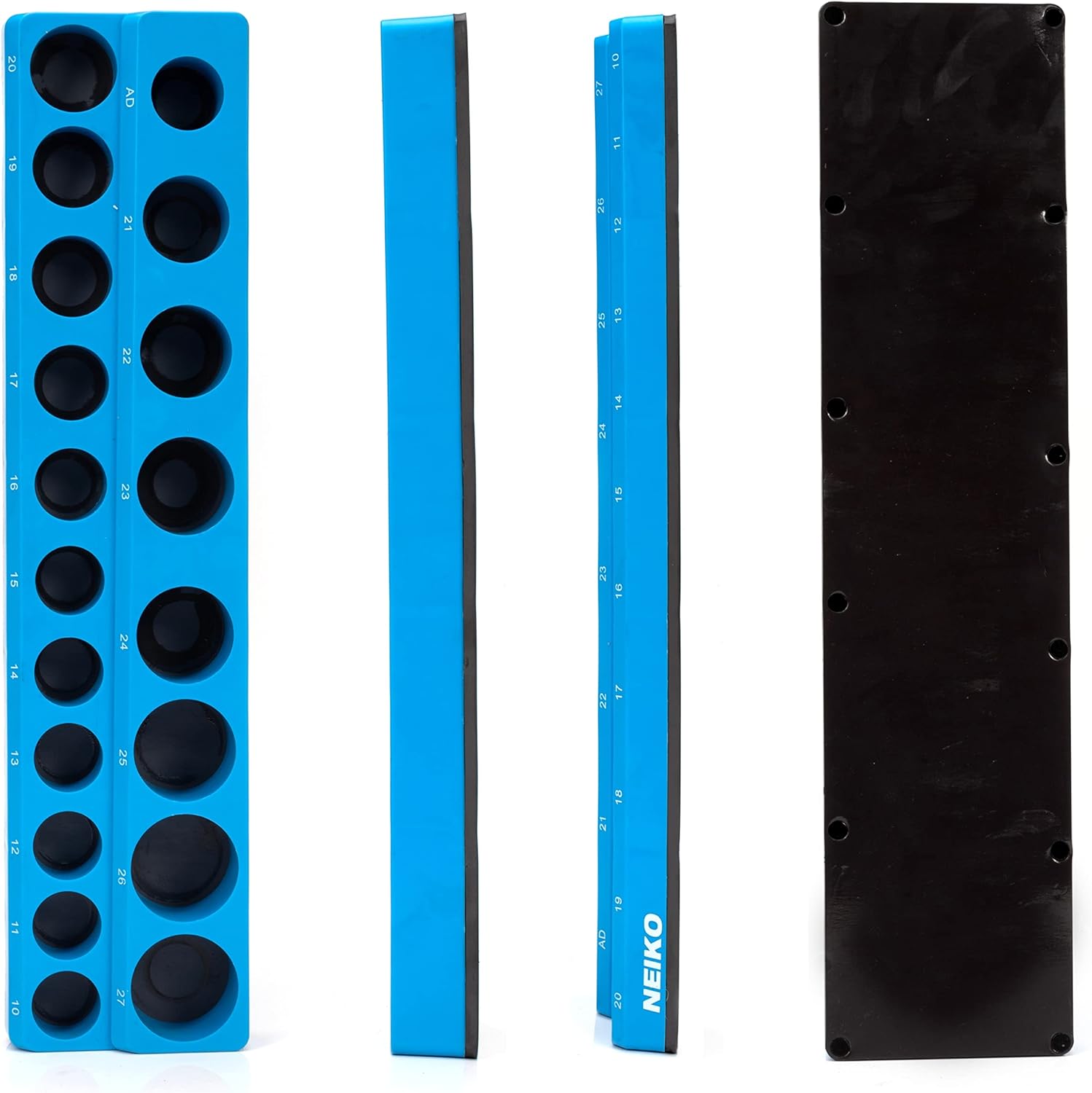 Magnetic Socket Holder – 1/2” Drive, Metric (10–27 mm), Shallow & Deep Sockets