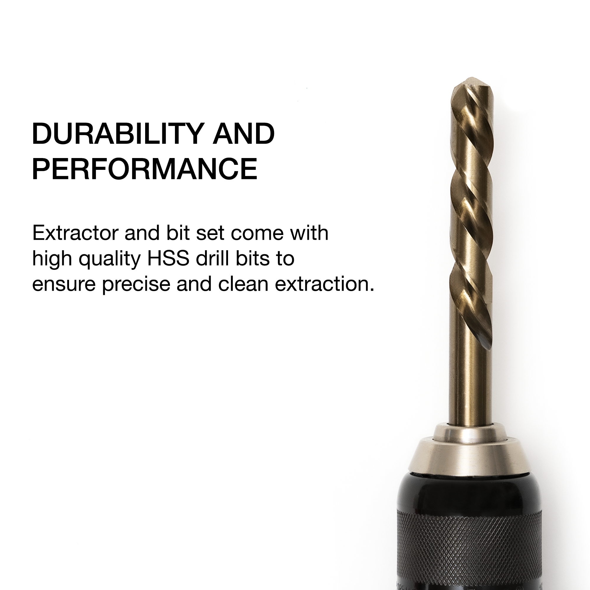 Screw Extractor & Broken Bolt Remover Set — HSS Drill Bits, Multispline & Spiral (35-Piece)