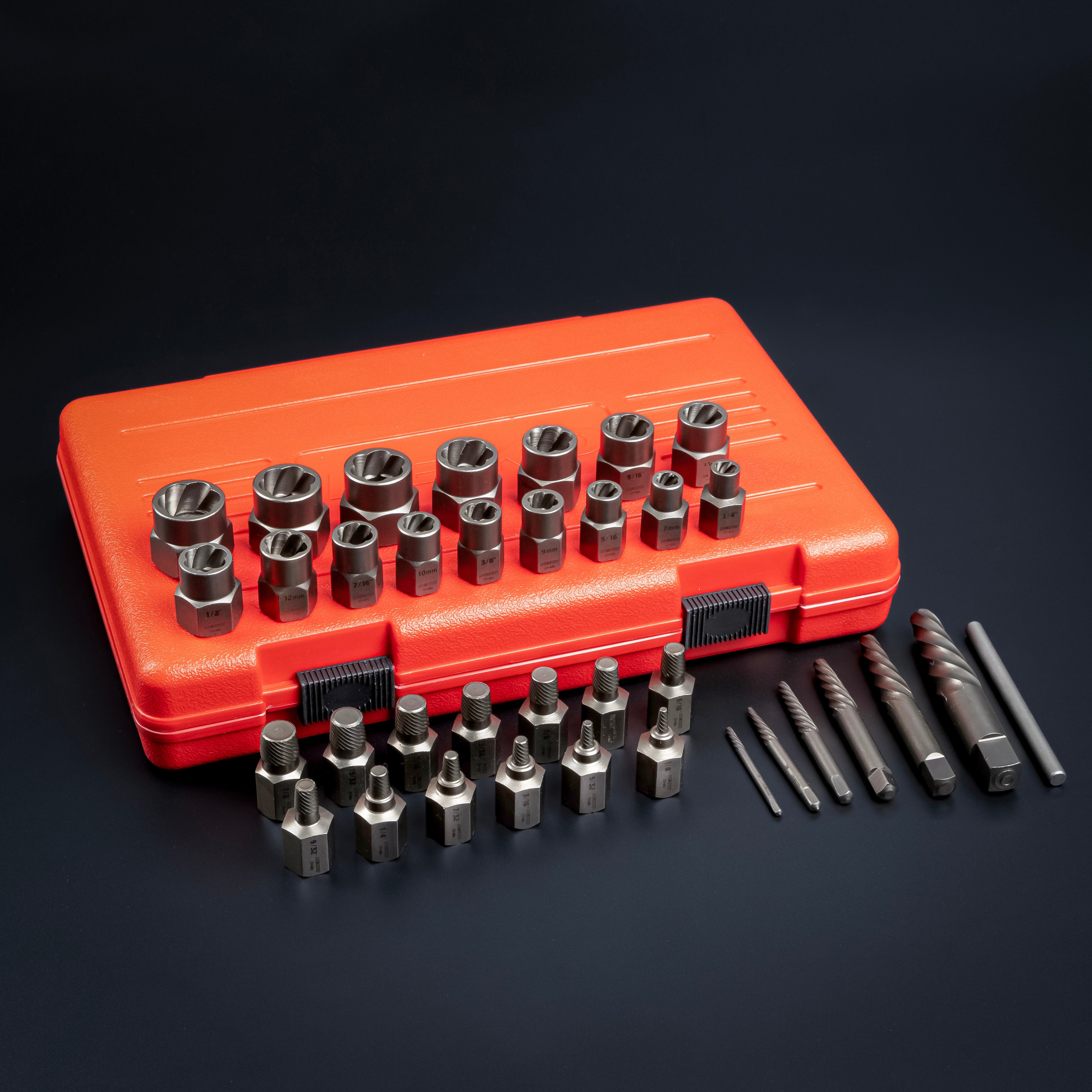 Master Bolt & Nut Extractor Socket Set – Deep & Shallow, 3/8” Drive (36-Piece)