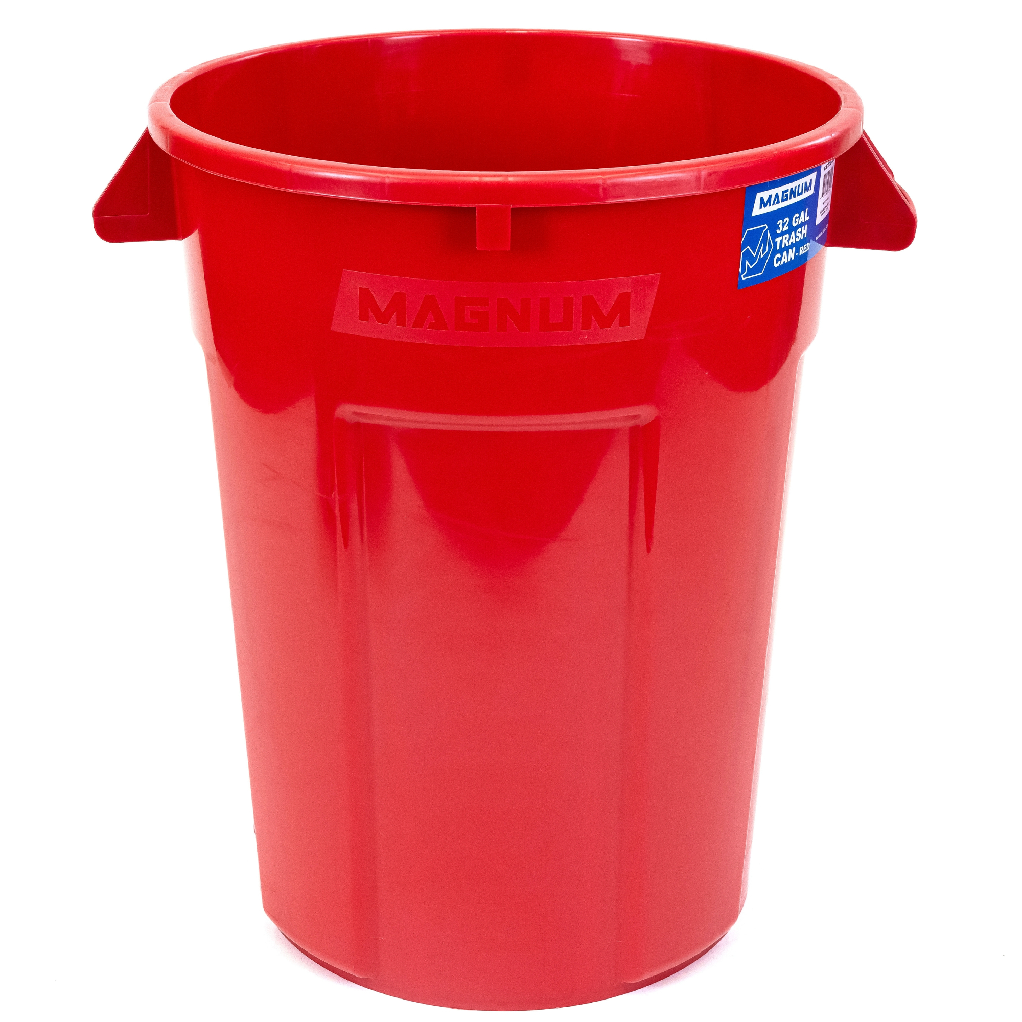 High-Vis Red 32-Gallon Heavy-Duty Trash Can (1-Pack)