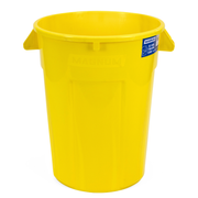 High-Vis Yellow 32-Gallon Heavy-Duty Trash Can (1-Pack)
