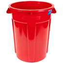 MAGNUM 55 Gallon Trash Can, High-Vis Red, Construction Grade, Heavy Duty Plastic, Jobsite Ready for Handling and Holding Garbage CMTC-C000-55R01 (1 Pack)