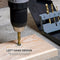 NEIKO 10113A Left-Hand Drill-Bit Set, High-Speed Steel Drills with Titanium Nitride Coating, Reverse-Twist Drill Bits, SAE Sizes, 5-Piece Set