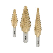 Titanium Step Bits, Unibit Set, 28 Sizes, High Speed Steel, Standard (SAE) Step Drill Bit Set