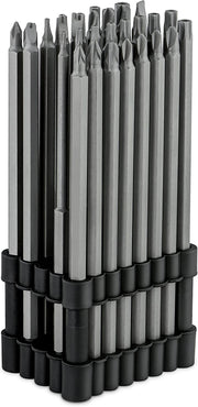 1/4" Extra Long Security Bit Set Screwdriver Bit For Drill, S2 Steel 6” Long Torx Bit Set (32-Piece)