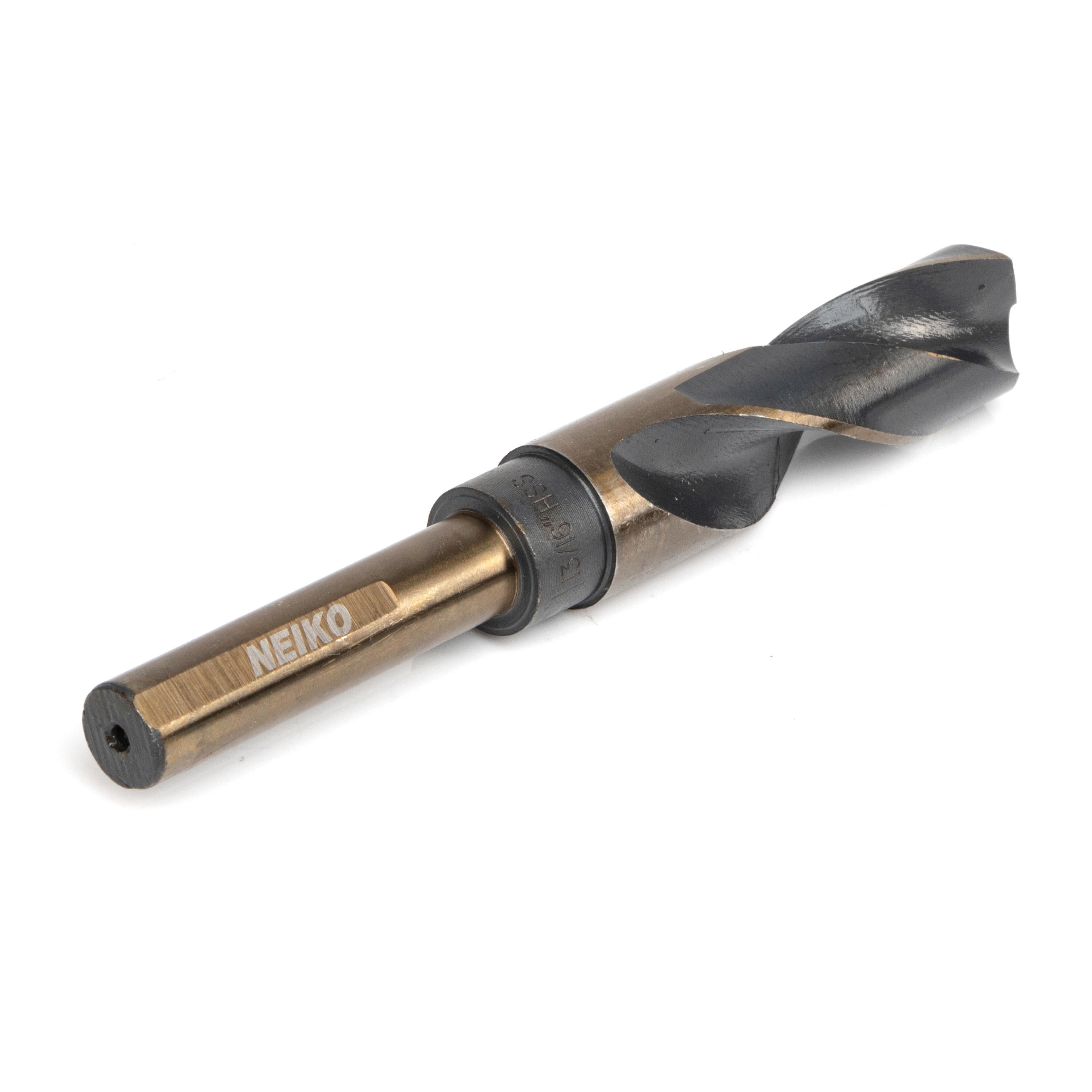 13/16” Drill Bit for Metal, 1/2” Shank, Silver & Deming, 135° Split Point
