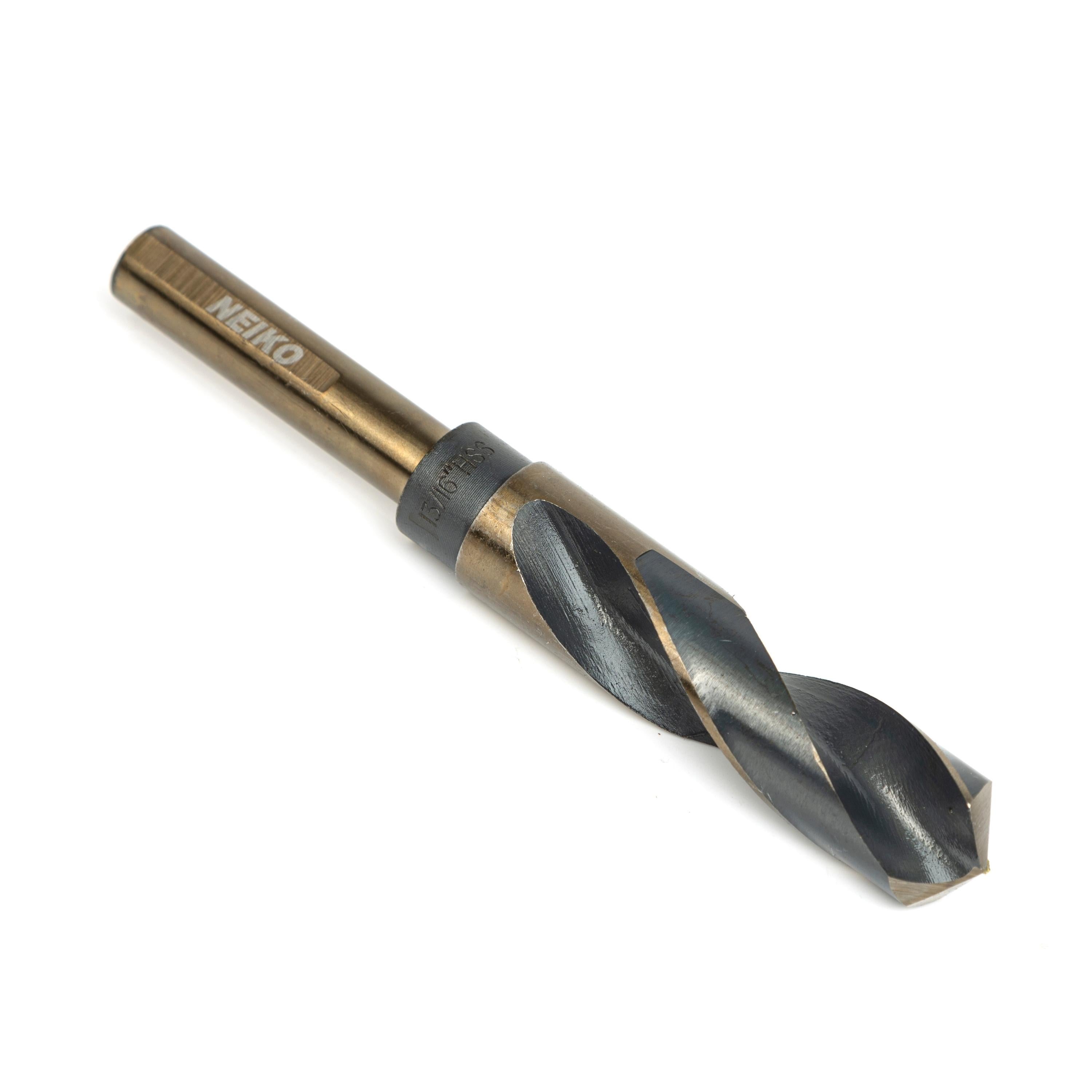 13/16” Drill Bit for Metal, 1/2” Shank, Silver & Deming, 135° Split Point