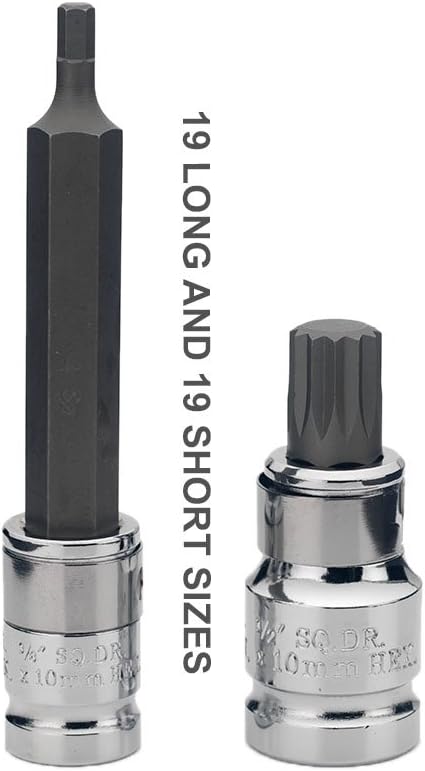 Combination Socket Bit Set – XZN, Hex & Torx (40-Piece)