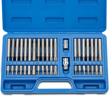 Combination Socket Bit Set – XZN, Hex & Torx (40-Piece)