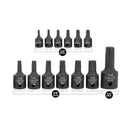 NEIKO 10281B Impact Torx Bit Socket Set, 1/4", 3/8", and 1/2" Drive, 6 Point Star Sockets, Heavy Duty Impact Grade Cr-Mo, T10 to T60 High Impact, Professional Grade Auto & Motorcycle Mechanic Socket Set