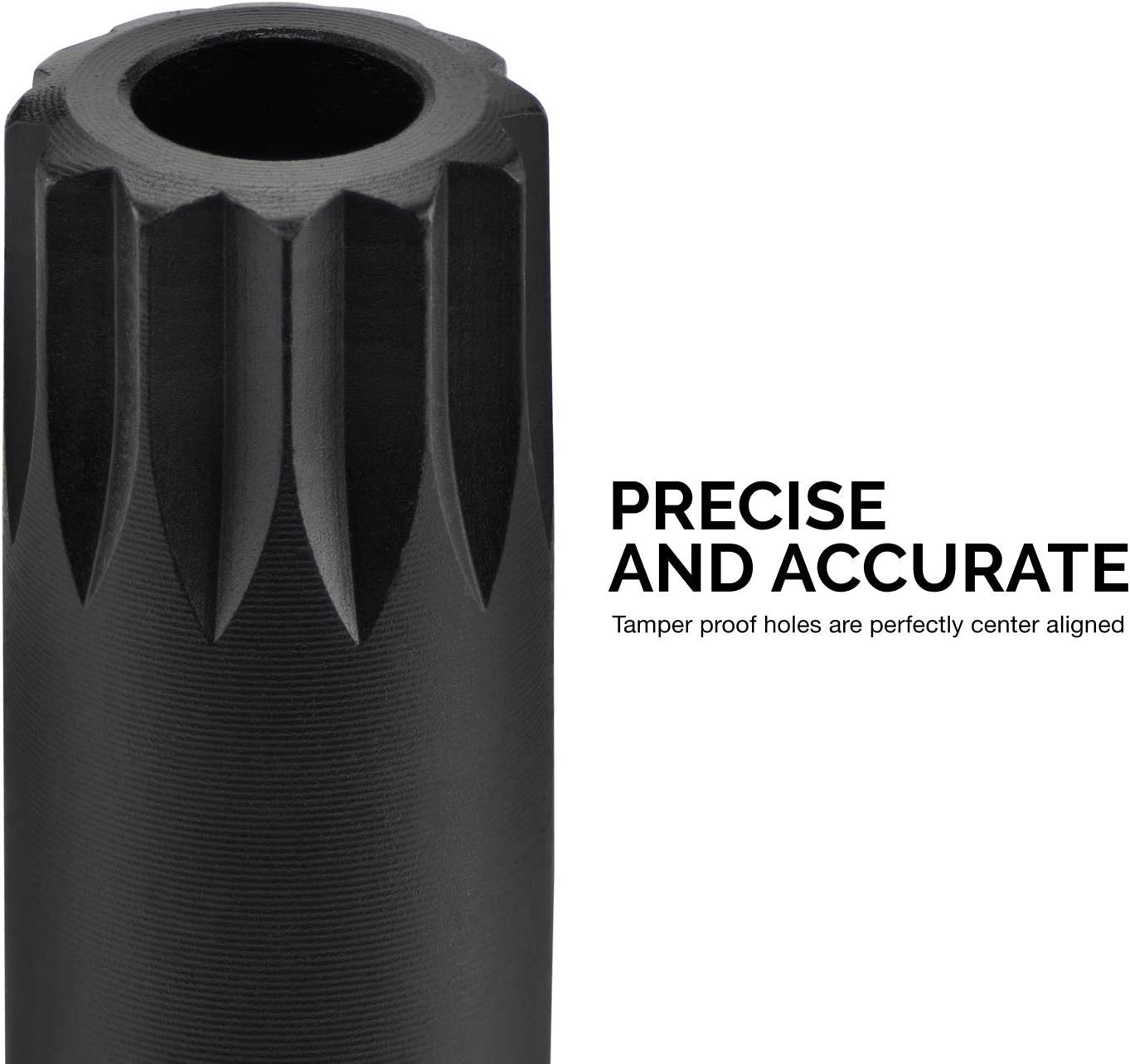 XZN Triple Square Spline Socket Set Heavy Duty Impact Cr-Mo Steel, Tamper Proof (M12 - M18) (8-Piece)