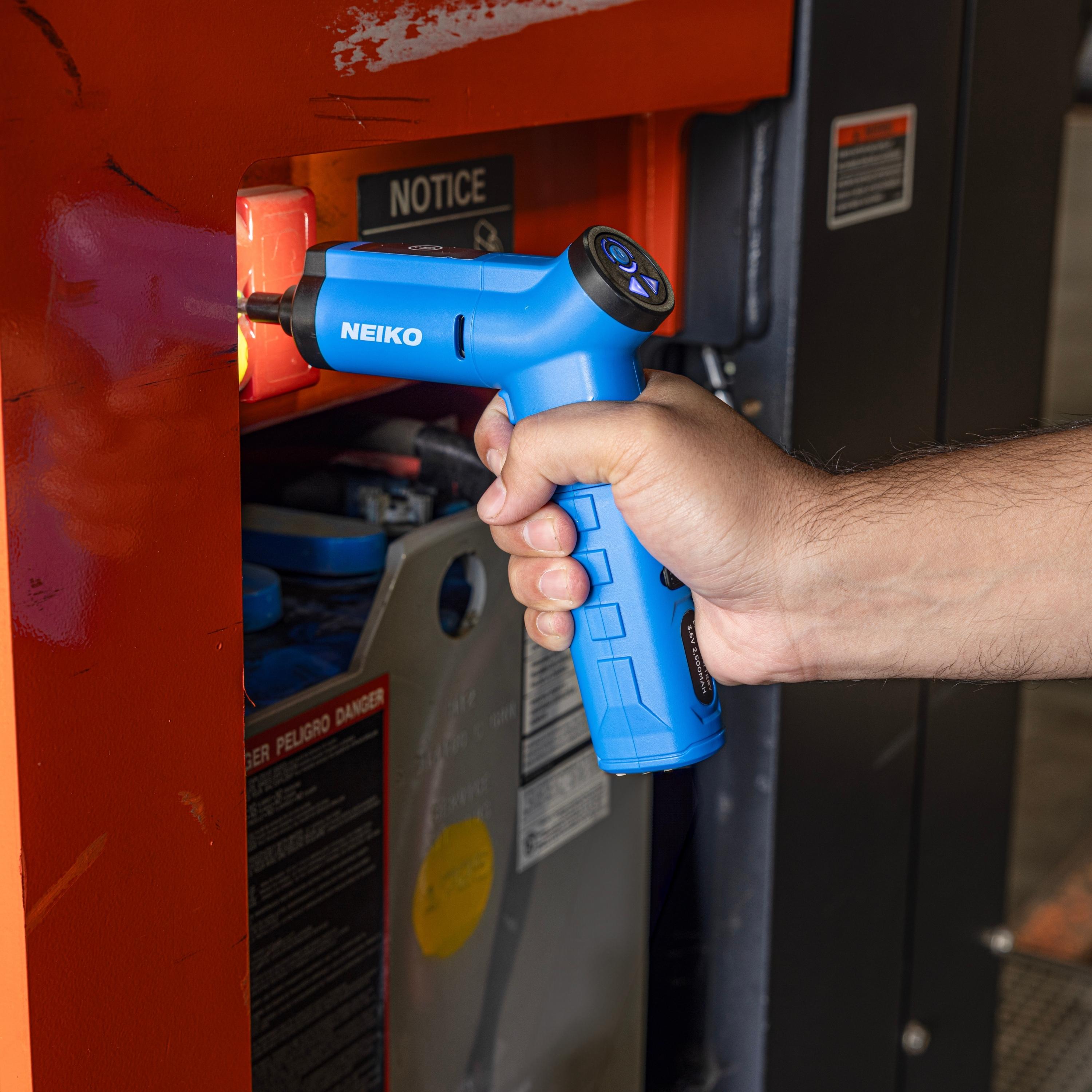 3.6V Cordless Electric Screwdriver – 1/4” Hex, LED Light (34-Piece)