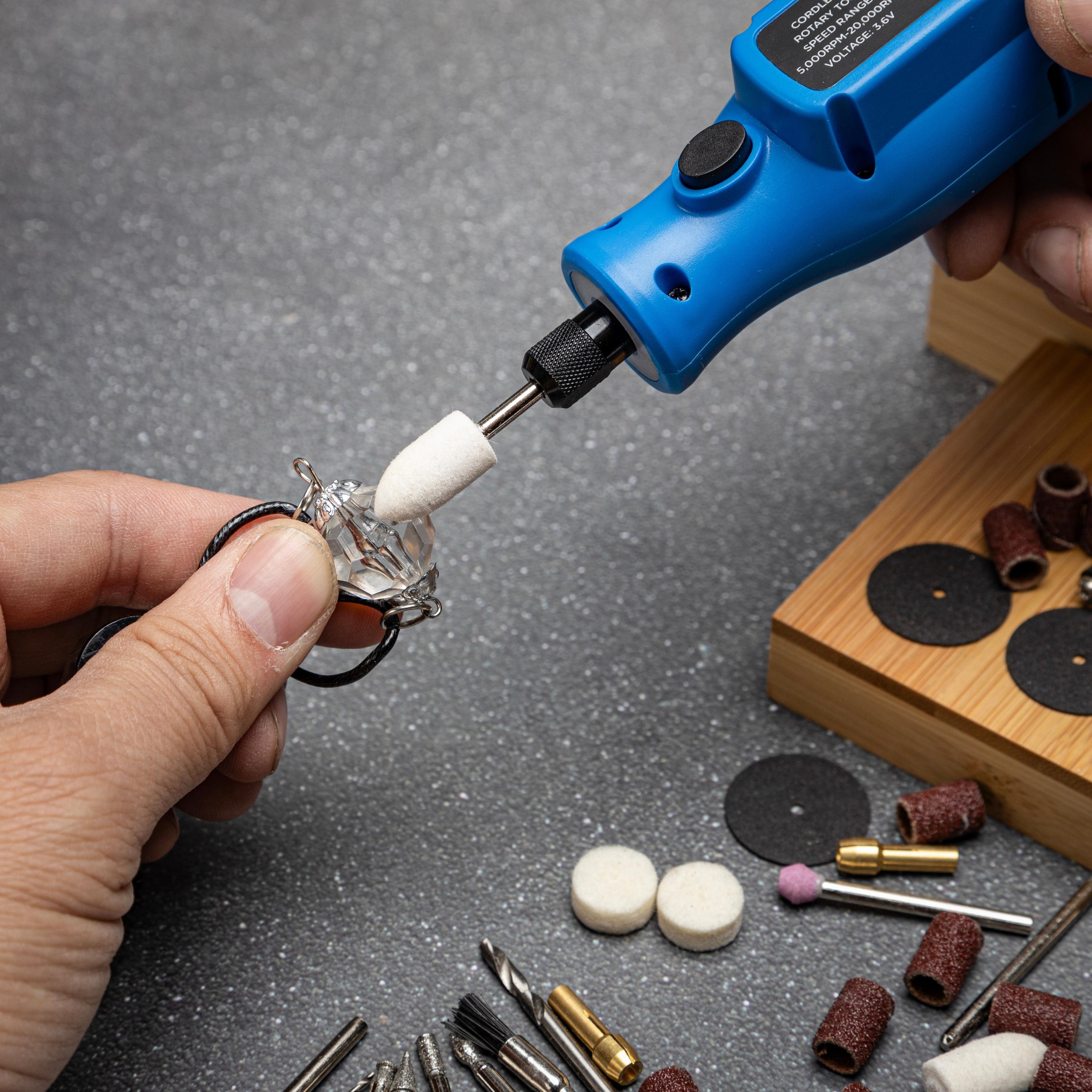 3.6V Cordless Rotary Tool Kit – Engraving, Grinding & Sanding (46-Piece)