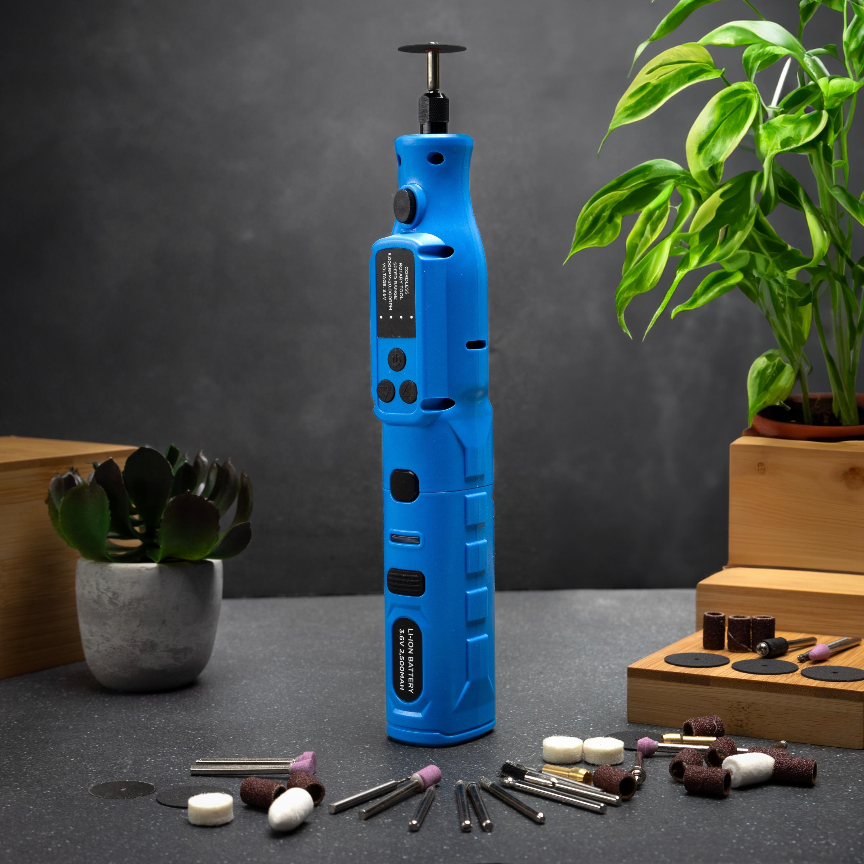 3.6V Cordless Rotary Tool Kit – Engraving, Grinding & Sanding (46-Piece)