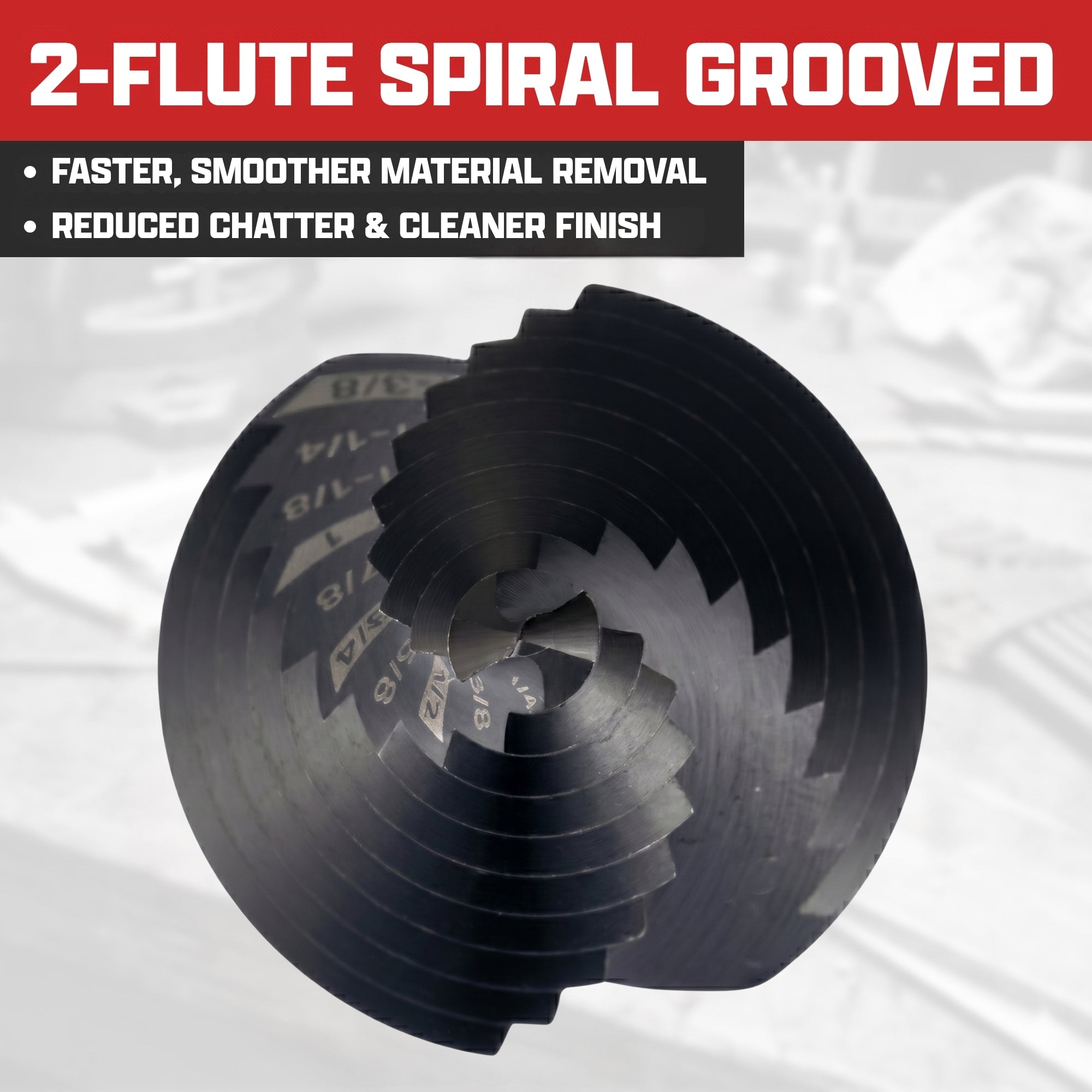 NEIKO 10612B Step Drill Bit, 10 Steps 1/4" to 1-3/8" Spiral M35 Cobalt, AlTiSiN Coated, 3/8" Tri-Flat Step Bits for Steel, Metal, Wood, Plastic, Unibit Cone Drill Bits, Two Flute