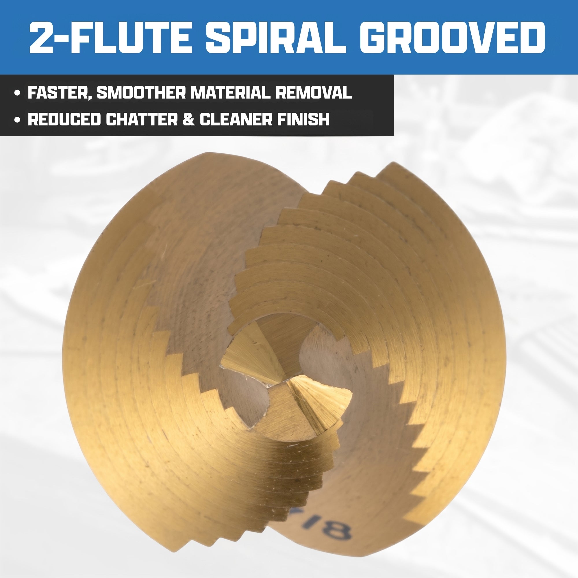 NEIKO 10619A Step Drill Bit, 1 Step 7/8" Spiral High Speed Steel, Titanium Nitride Coated, 3/8" Tri-Flat Step Bits for Steel, Metal, Wood, Plastic, Unibit Cone Drill Bits, Two Flute