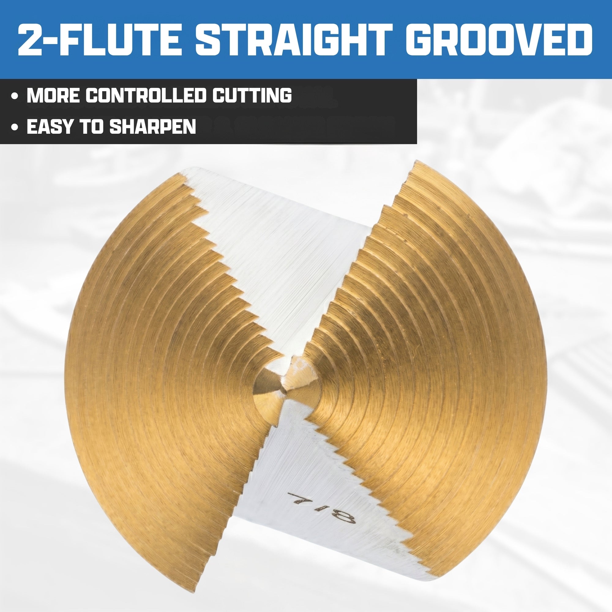 NEIKO 10626A Step Drill Bit, 2 Steps 7/8" to 1-1/8" Straight High Speed Steel, Titanium Nitride Coated, 3/8" Tri-Flat Step Bits for Steel, Metal, Wood, Plastic, Unibit Cone Drill Bits, Two Flute