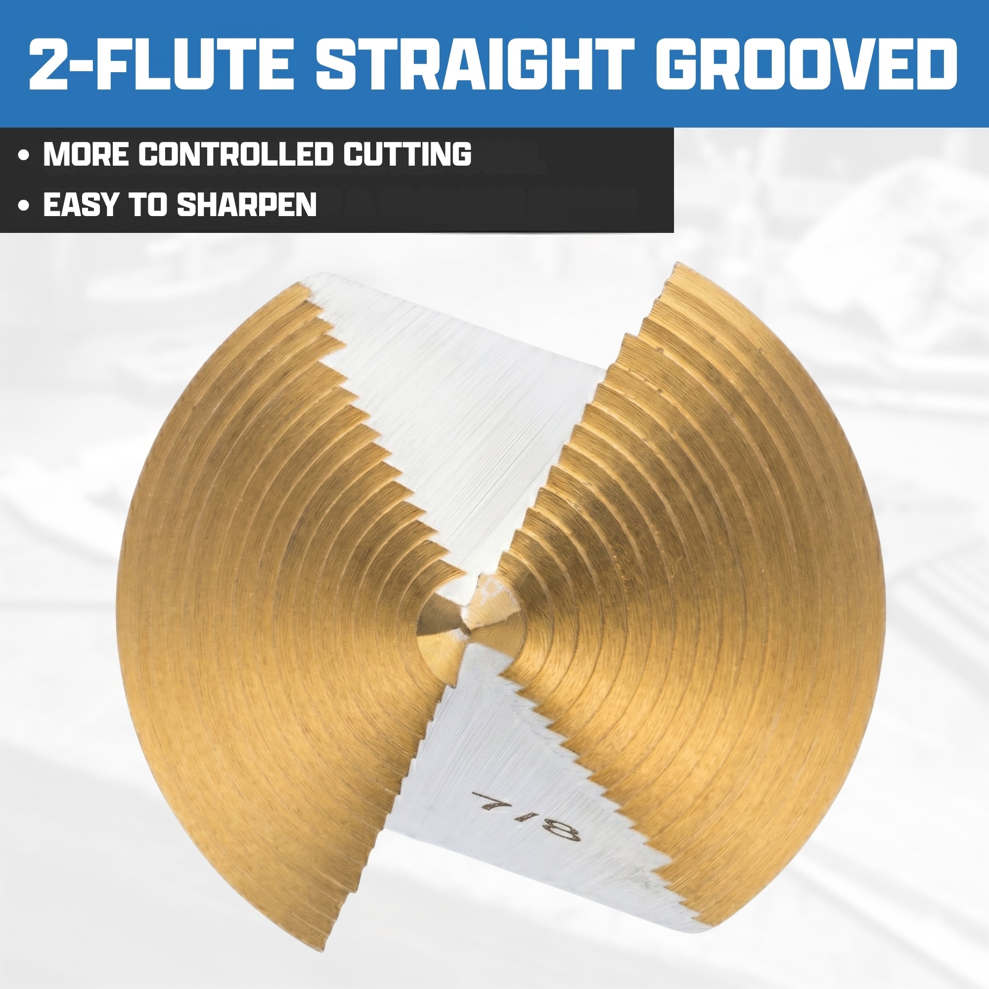 NEIKO 10628A Step Drill Bit, 2 Steps 7/8" to 1-1/8" Straight High Speed Steel, Titanium Nitride Coated, 1/4" Quick Change Step Bits for Steel, Metal, Wood, Plastic, Unibit Cone Drill Bits, Two Flute