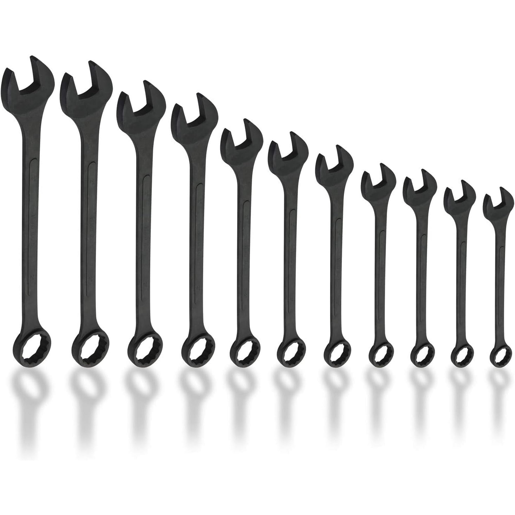 Metric Jumbo Combination Wrench Set – Black Oxide Finish, 34–50 mm (11-Piece)