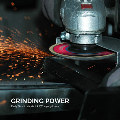 Zirconia Flap Disc – 40 Grit, 4.5” x 7/8”, T27 (10-Pack)