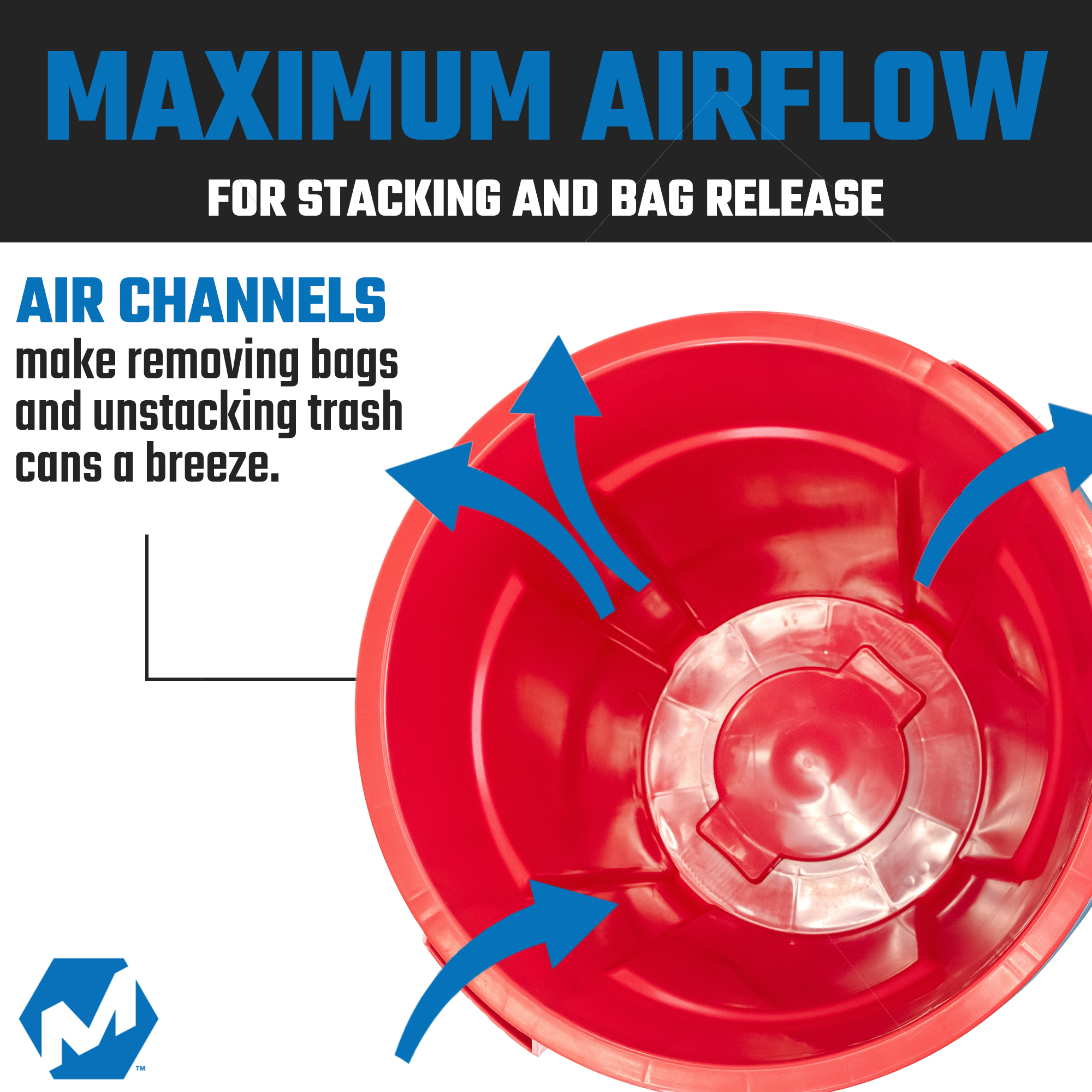 High-Vis Red 55-Gallon Heavy-Duty Trash Can (3-Pack)