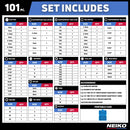 NEIKO 10082A Security Bit Set and Ratcheting Screwdriver | 101 Piece Set | Chrome Vanadium Steel | Screwdriver Bit Set Phillips, Tamperproof Torx Bits, & Flat | 1/4" Hex Shank Magnetic Bit Holder