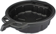 Oil Drain Pan — 2-Gallon (8L) Capacity, Anti-Splash, Black Plastic