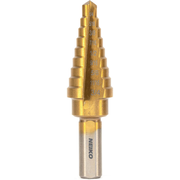 Titanium Step Drill Bit — 9 Sizes, 1/4"–3/4", HSS Alloy Steel