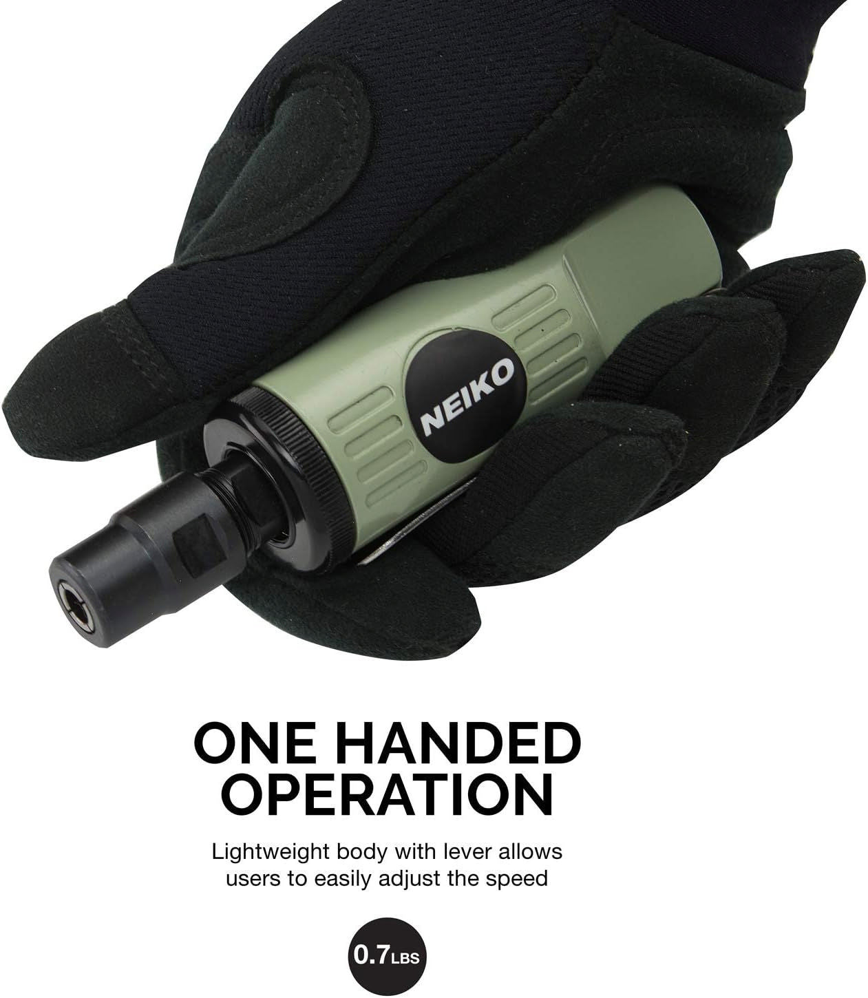 1/4" Mini Die Grinder, Air Straight Grinder 24,000 RPM Free Speed, Mini & Compact Size