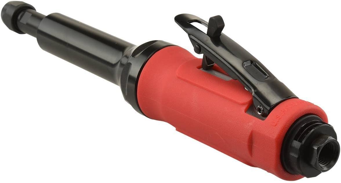 NEIKO PRO 30115B 5” Extended Straight Air Die Grinder | 22,000 RPM | 90 PSI | ¼” Air Inlet | 3/8" Air Hose Size | Pneumatic Tool