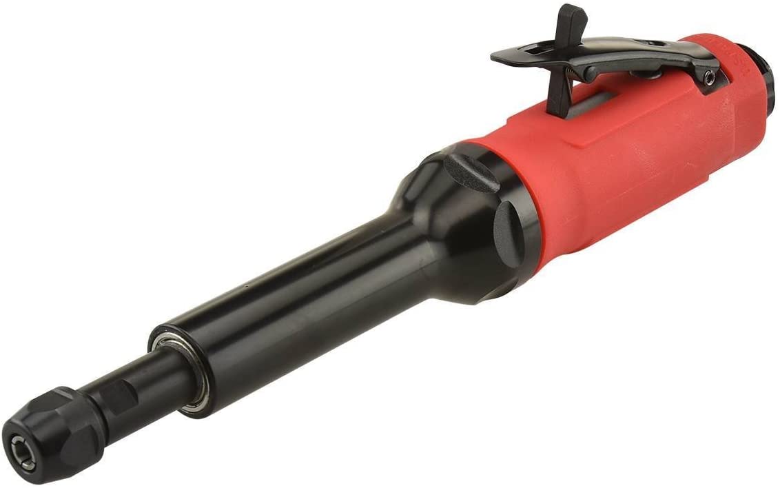 NEIKO PRO 30115B 5” Extended Straight Air Die Grinder | 22,000 RPM | 90 PSI | ¼” Air Inlet | 3/8" Air Hose Size | Pneumatic Tool