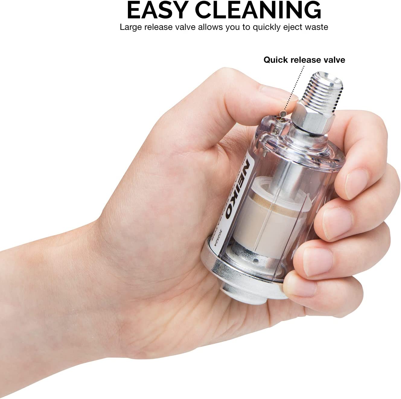 NEIKO Water & Oil Separator for Air Line, 1/4