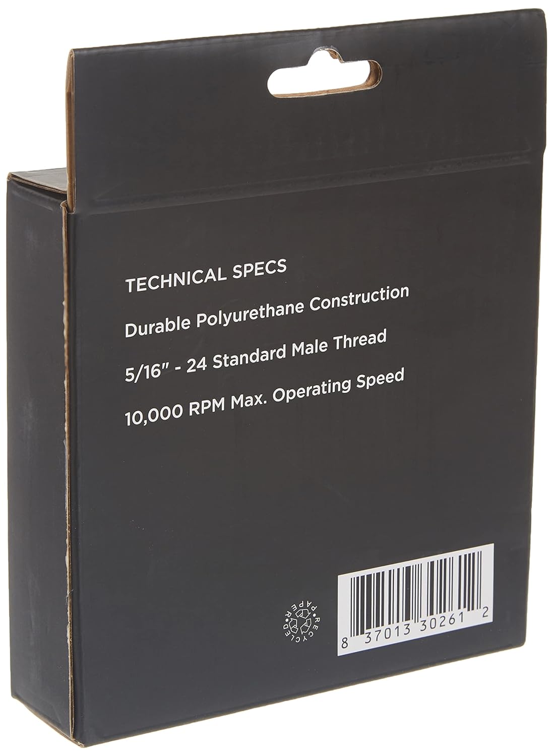 5” Sanding Pad with Vinyl PSA Backing, 5/16” Arbor with 24 Thread Mounts, 10,000 RPM