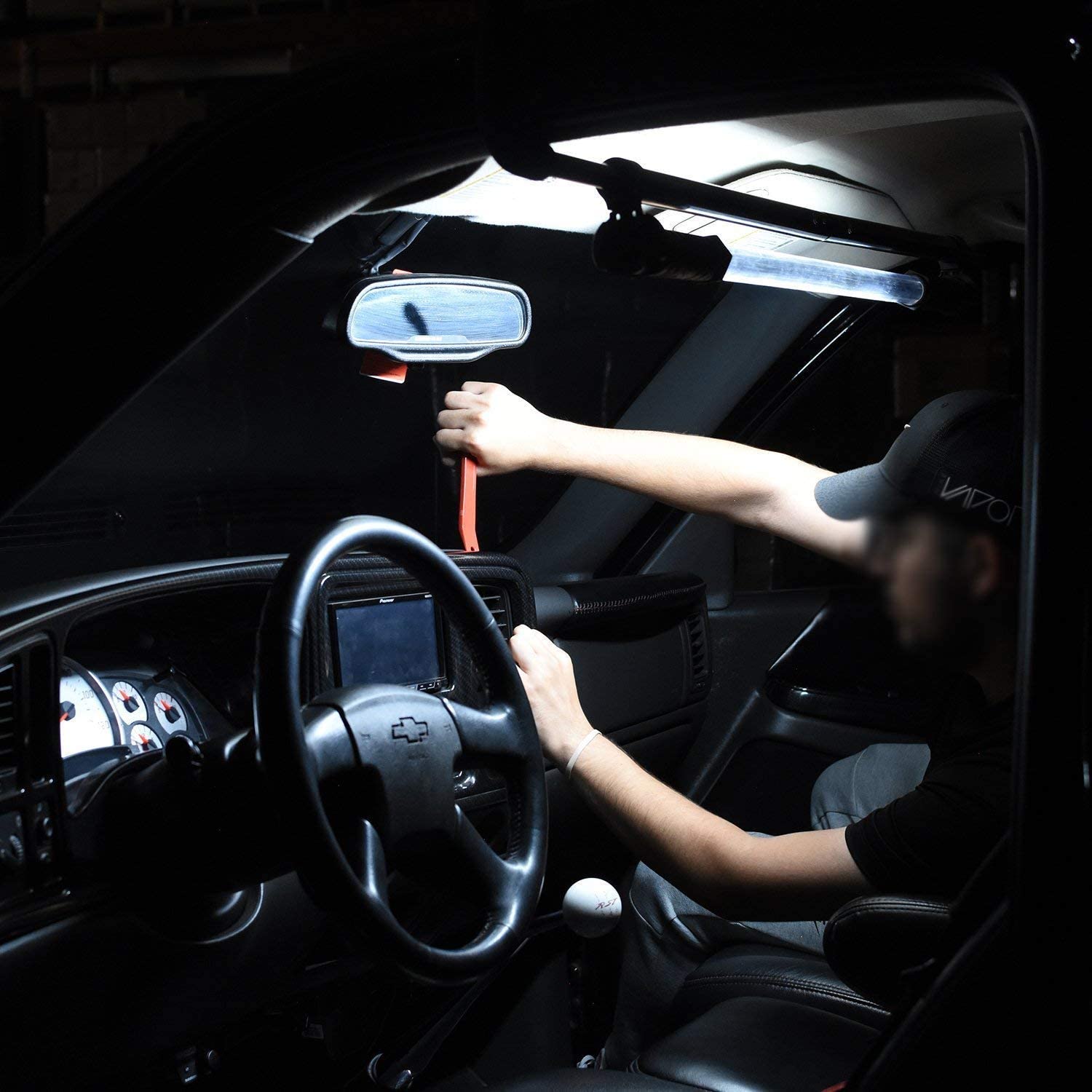 Rechargeable Cordless Underhood Work Light — 202 SMD LED, 1,200 Lumens Max