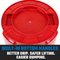 MAGNUM 32 Gallon Trash Can, High-Vis Red, Construction Grade, Heavy Duty Plastic, Jobsite Ready for Handling and Holding Garbage CMTC-C000-32R05 (5 Pack)