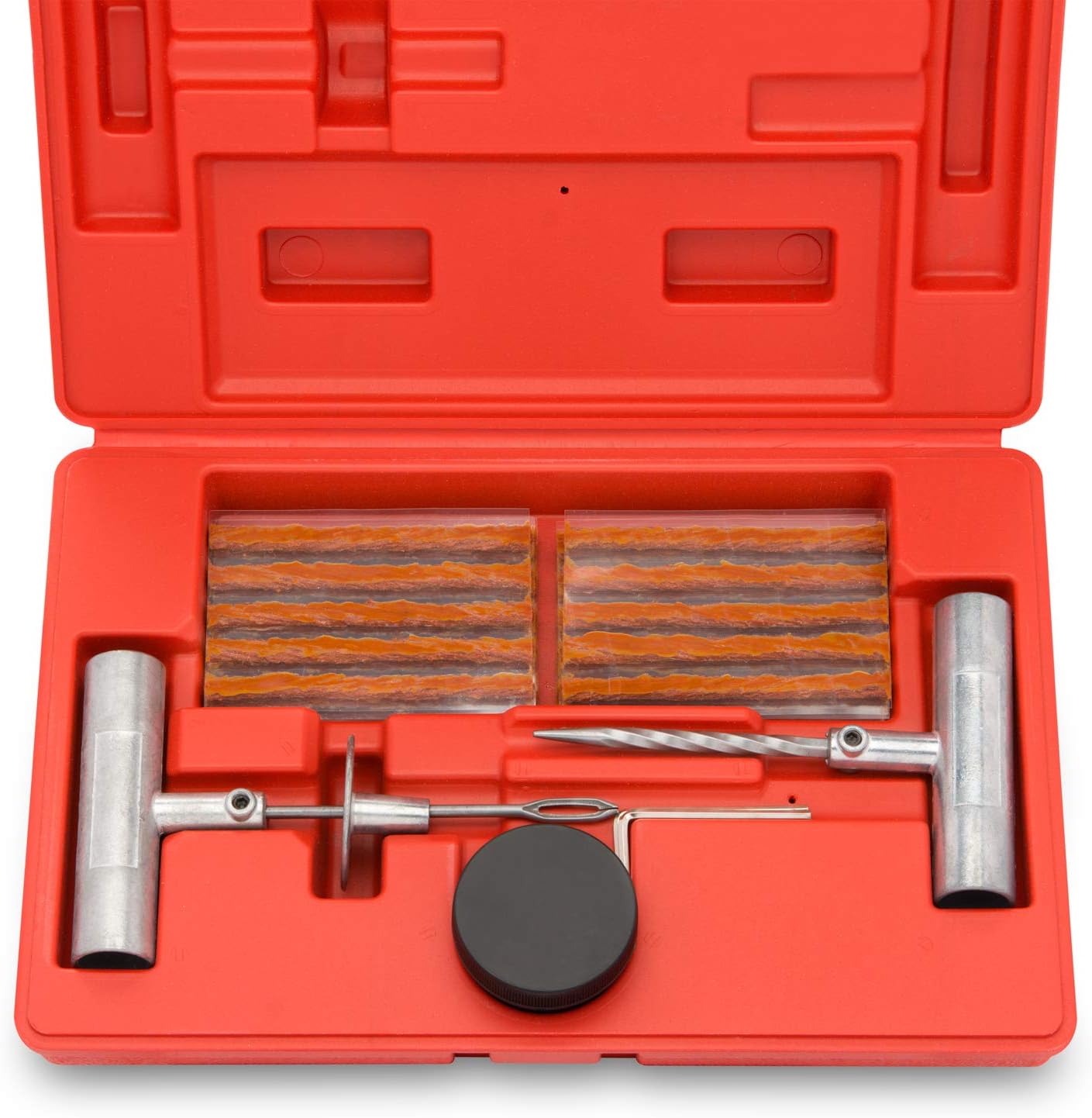 - Tire Repair Universal Heavy Duty Tire Repair Kit with Plugs, Fix A Flat Tire Repair Kit (35-Piece)